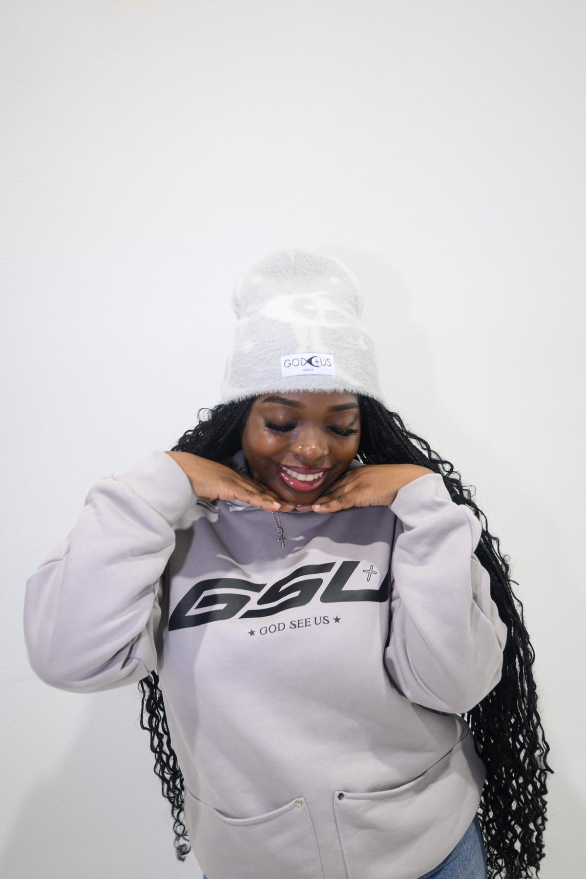 GSU Hoodie in Gray, second view