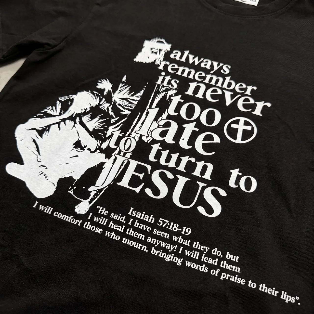 "Turn To Jesus" Tee — Black
