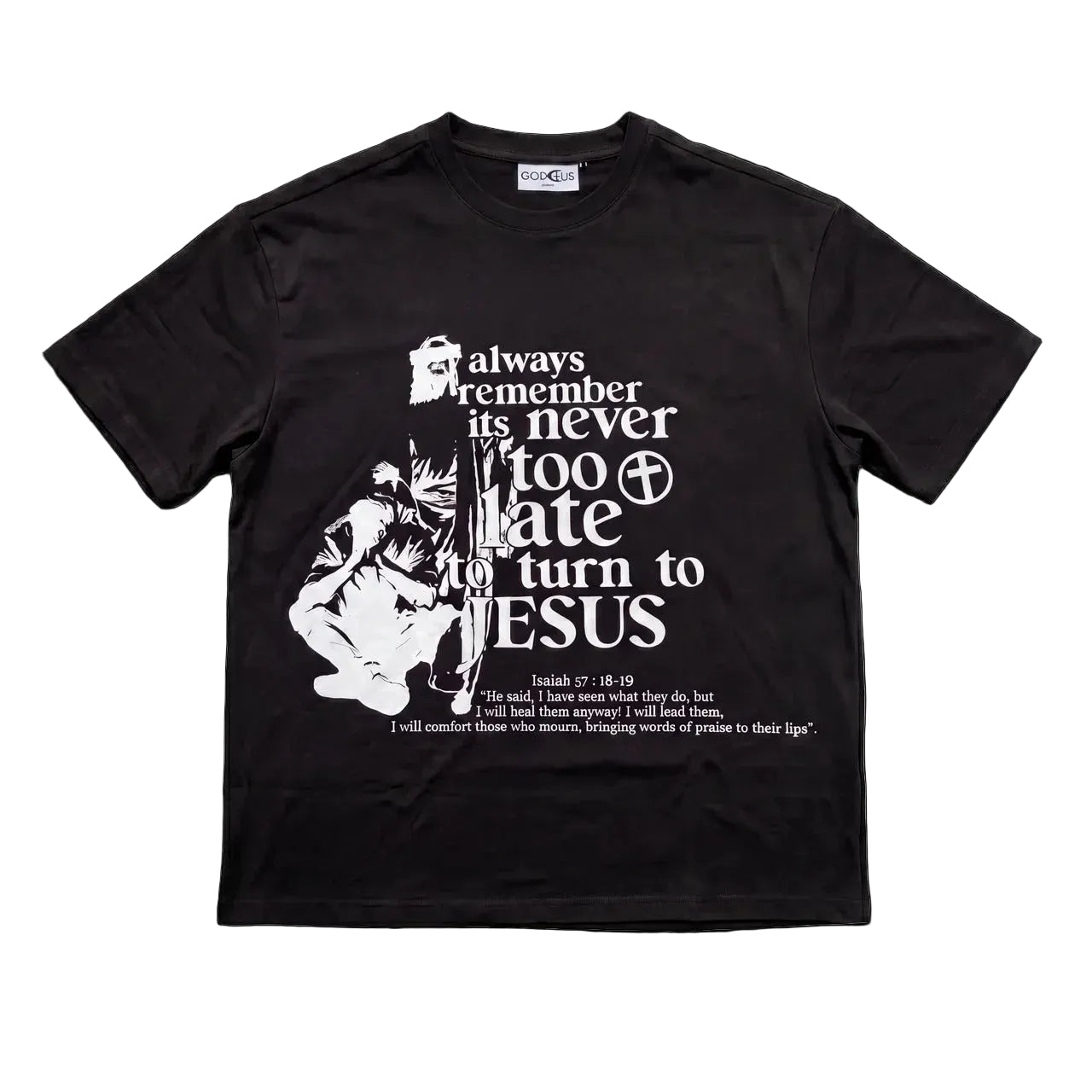 "Turn To Jesus" Tee — Black