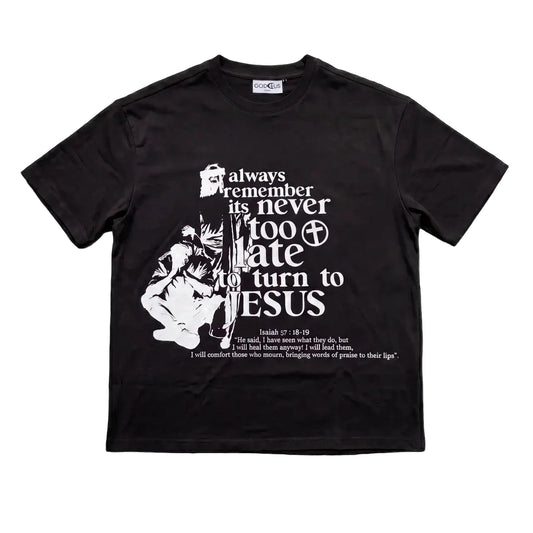 "Turn To Jesus" Tee — Black